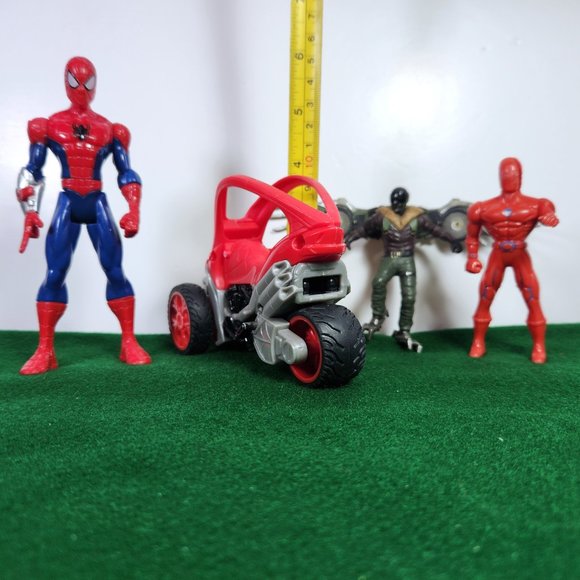 Spider Man Toy Lut of 4 Spidey Cycle Spider Man X-2 and Vulture Action F… - Picture 2 of 8